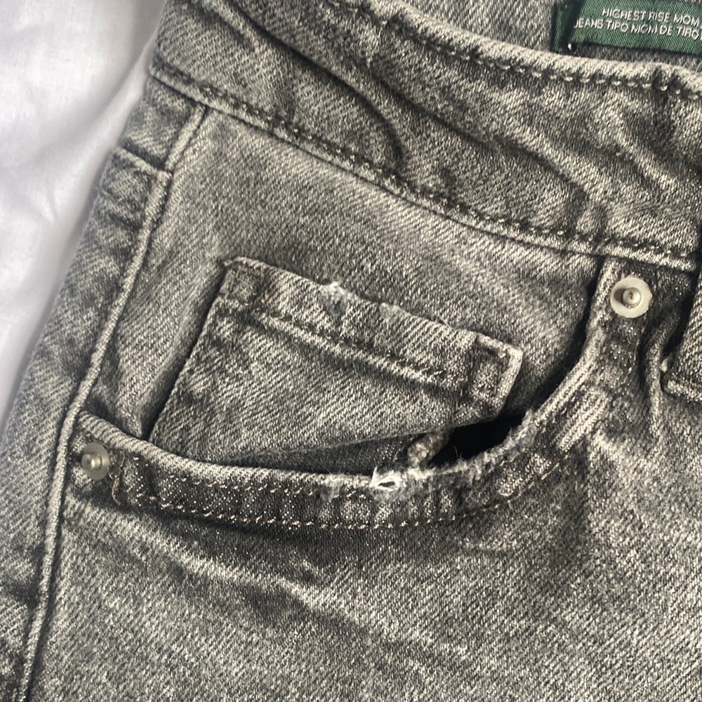 Wild Fable Charcoal Denim mom jeans - Picture 5 of 12